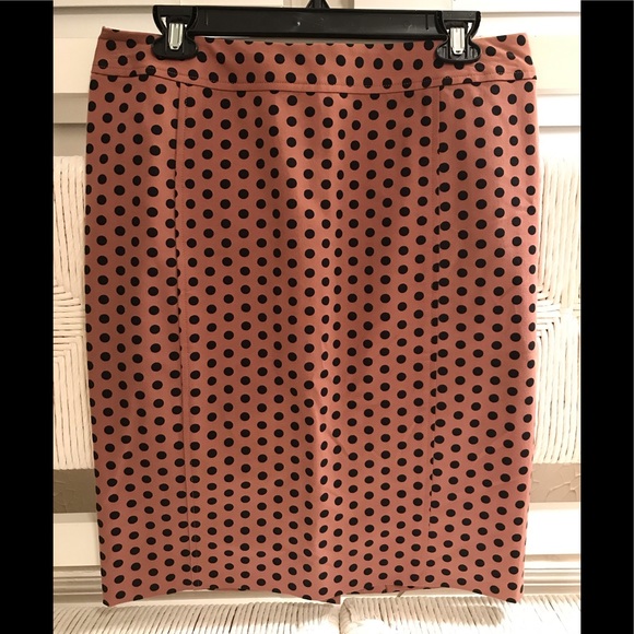Ann Taylor LOFT Polka Dot Pencil Skirt - Picture 1 of 1